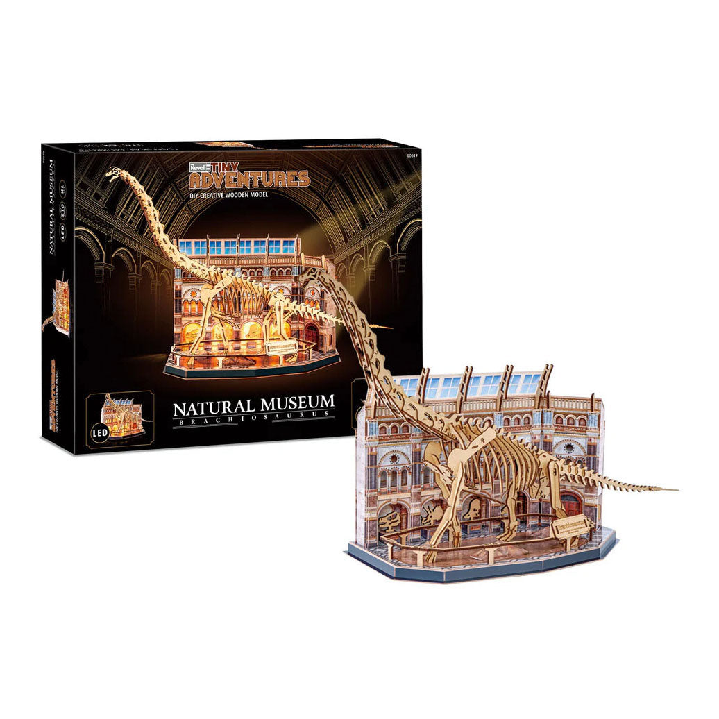 Revell tiny aventuras museo natural braquiosaurio - 216 uds.