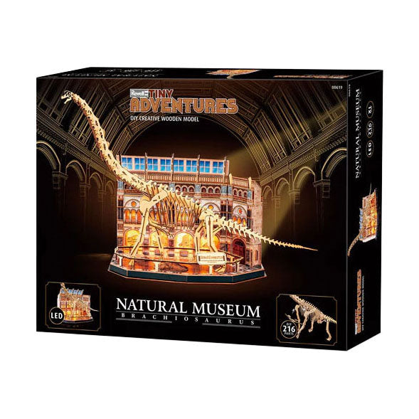 Revell tiny aventuras museo natural braquiosaurio - 216 uds.