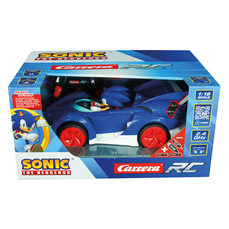 Carrera rc 2.4ghz team sonic racing - sonic, versión performance - 1:18