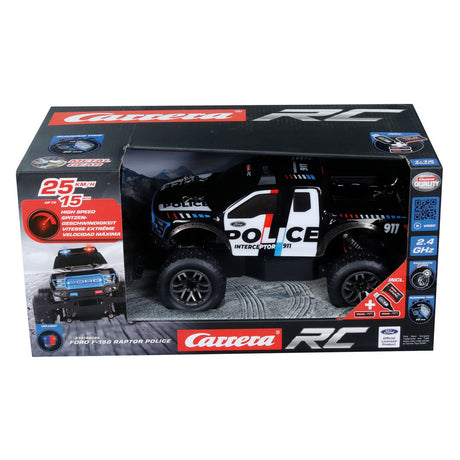 Carrera 2.4ghz ford f-150 raptor policía rc