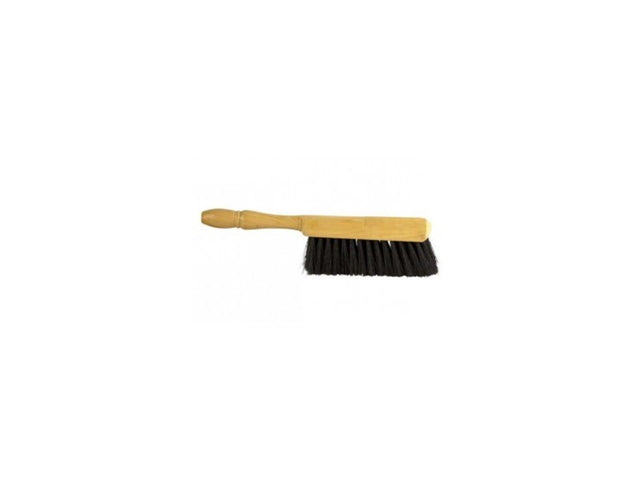 Recogedor de estufa Luva negro pelo barbilla claro 23cm