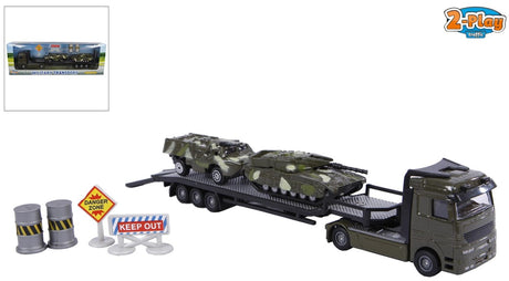 Transportador militar de 2 juegos con 2 tanques de plástico fundido a presión 24cm