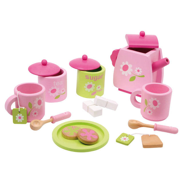 Small foot - juego de té de madera, 17 piezas.