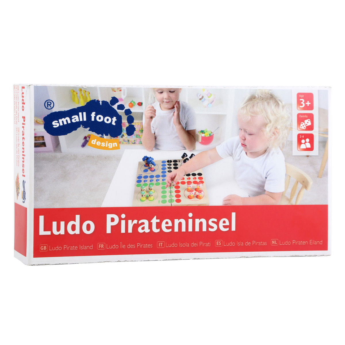 Small foot - isla pirata ludo de madera