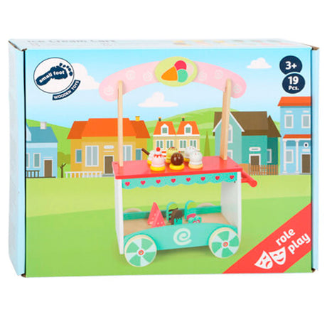 Small foot - carrito de helados de madera con accesorios