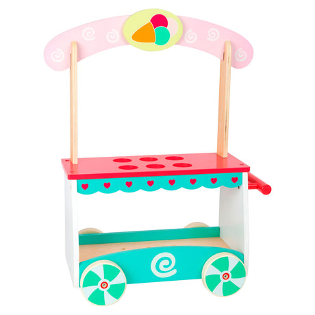 Small foot - carrito de helados de madera con accesorios