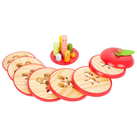 Small foot - juego de apilar de madera manzana