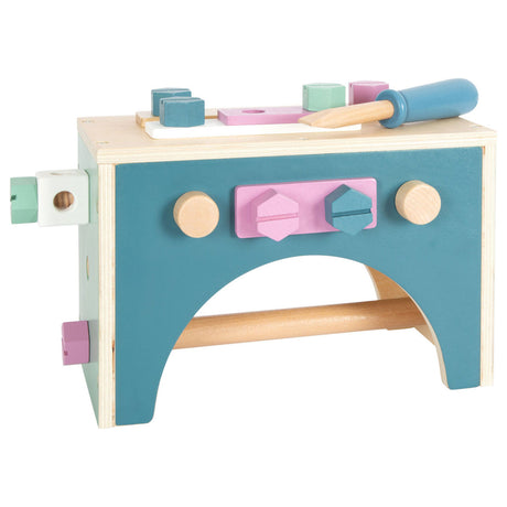 Pie pequeño - caja de herramientas de madera nordic 2in1, 28dlg.