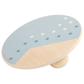 Pie pequeño - almacenamiento de balance de madera azul