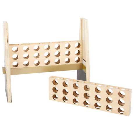 Pequeño Foot - Four on 1 Line Wood Golden Edition Game