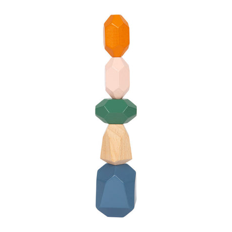 Small foot - bloques de equilibrio de madera safari, 18 uds.