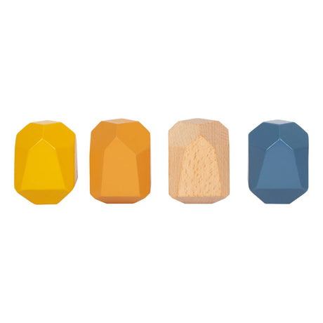 Small foot - bloques de equilibrio de madera safari, 18 uds.