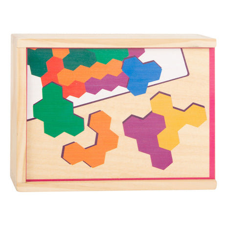 Small foot - rompecabezas con forma hexagonal de madera