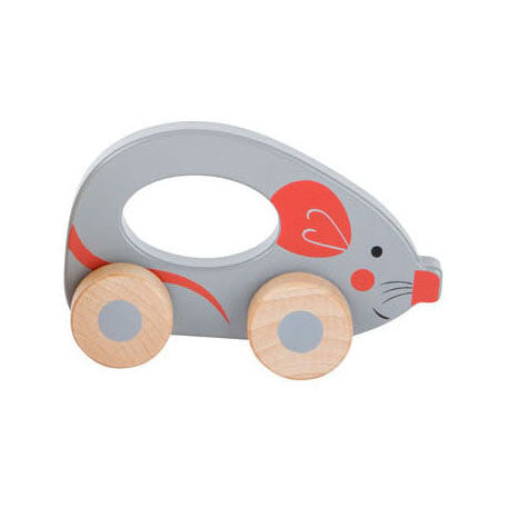 Small foot - figura de empuje de madera, animal con ruedas