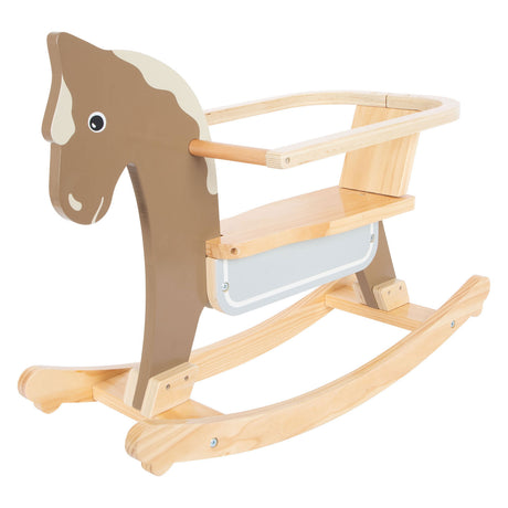 Small foot - caballito mecedora con asiento marrón