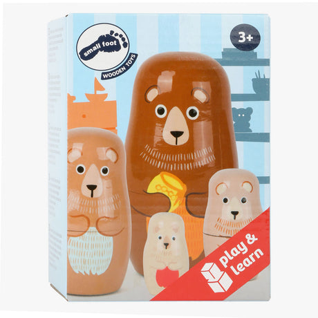 Small foot - muñecas matrioskas de madera familia de osos