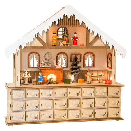 Small foot - calendario de adviento de madera para salón con luces