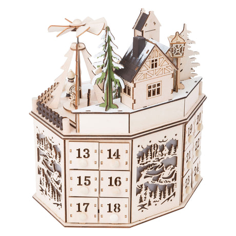 Small foot - calendario de adviento de madera Paisaje navideño