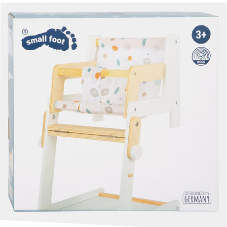 Small foot - silla de muñeca combinada de madera con botón pequeño