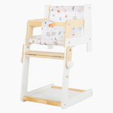 Small foot - silla de muñeca combinada de madera con botón pequeño