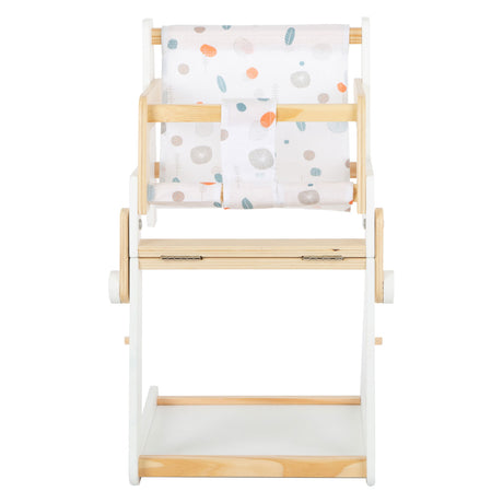 Small foot - silla de muñeca combinada de madera con botón pequeño