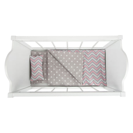 Cama para muñecas Small foot con ropa de cama junior 50 x 30 cm madera blanca