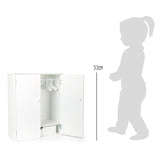 Armario para muñecas de madera Small foot 53 cm blanco