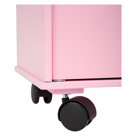 Small foot - armario para muñecas de madera rosa
