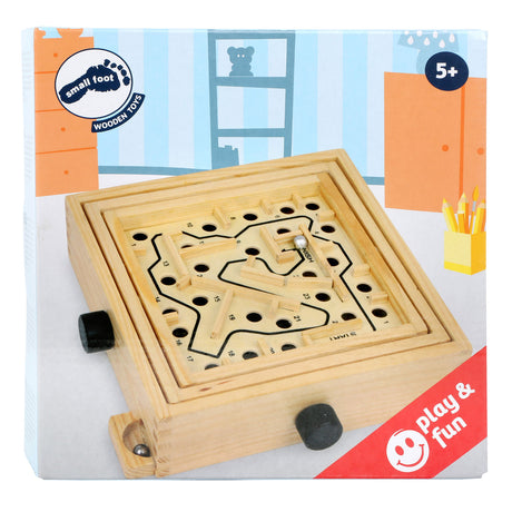 Small foot - juego de mármol y laberinto de madera