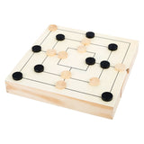 Small foot - caja de juego 3 en 1 juego de molino de damas de ajedrez