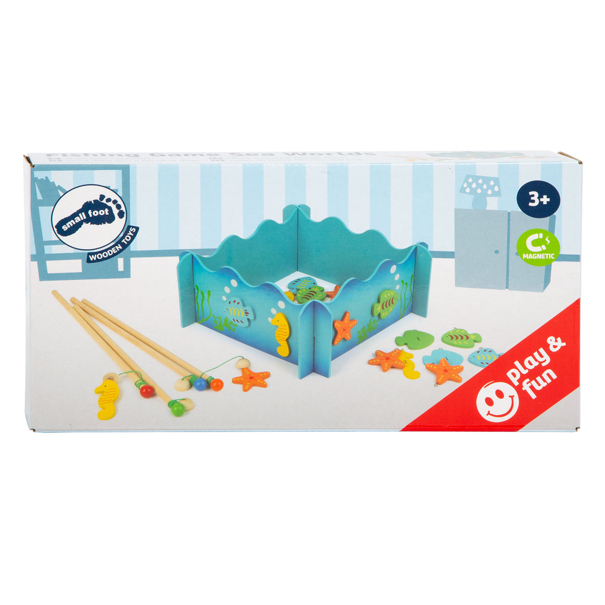 Small foot - juego de caña de pescar de madera océano