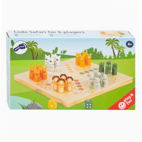 Small foot - safari de ludo de madera - 6 jugadores