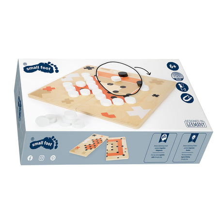 Small foot - juego de solitario y molino de madera edición dorada