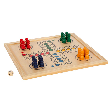 Small foot - juegos de madera 7 clásicos en caja de almacenamiento