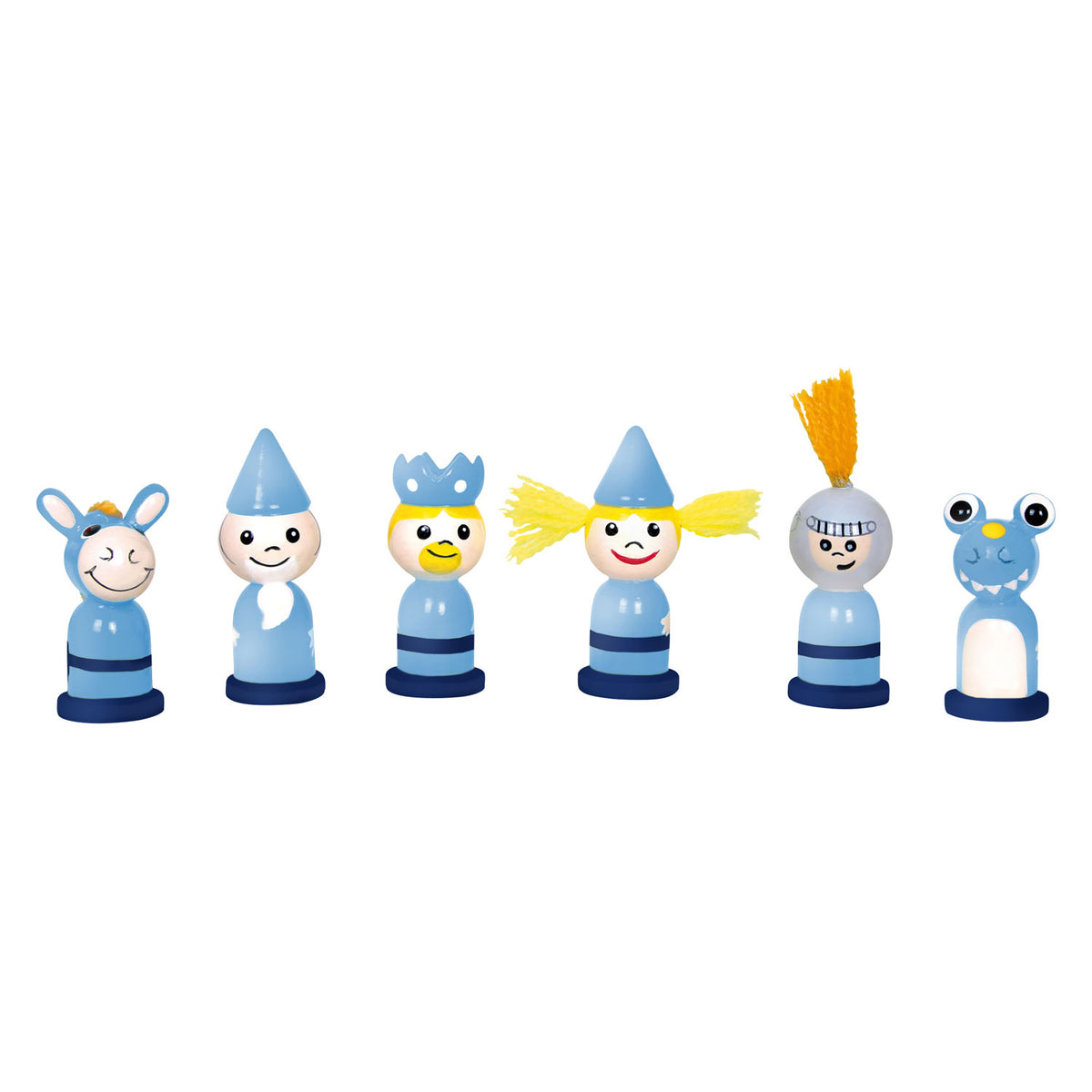 Caballeros de juego de ajedrez de madera de pie pequeño