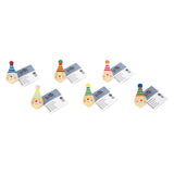Small foot - payaso con peonza de madera - 6 uds.