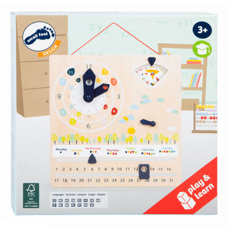 Small foot - Reloj calendario de madera con estaciones (alemán)