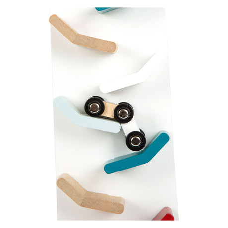 Small foot - Torre de autopista de madera con coches, 3 piezas.