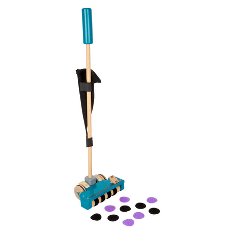 Small foot - aspirador de madera con puntos de velcro de colores, 12 uds.