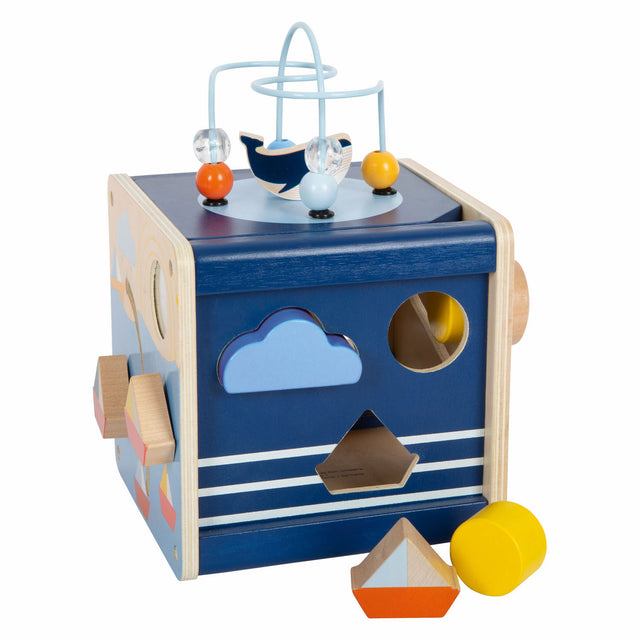 Small foot - cubo de actividades oceánicas de madera