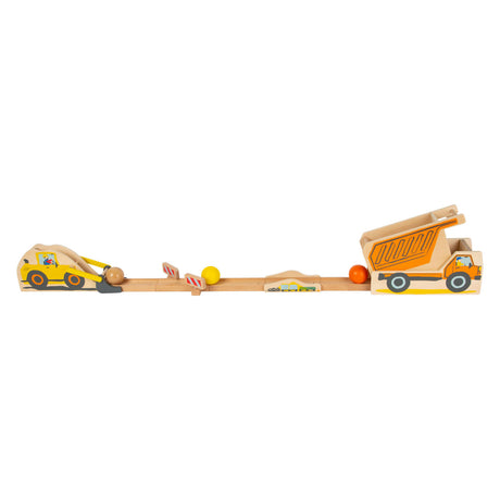 Small foot - Pista de mármol de madera para obras de construcción junior, 10 uds.