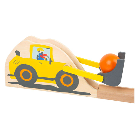 Small foot - Pista de mármol de madera para obras de construcción junior, 10 uds.