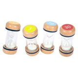 Small foot - juego de relojes de arena de madera xl, 4 uds.