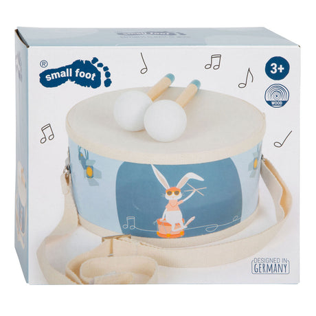 Small foot - tambor de madera con baquetas, 3 partes.