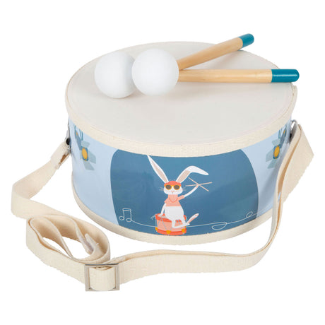 Small foot - tambor de madera con baquetas, 3 partes.