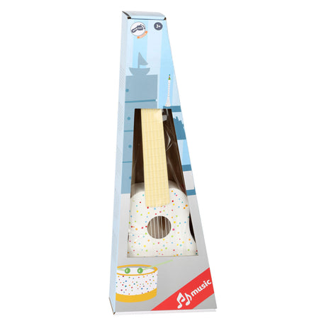 Small foot - guitarra de madera con lunares, 53 cm