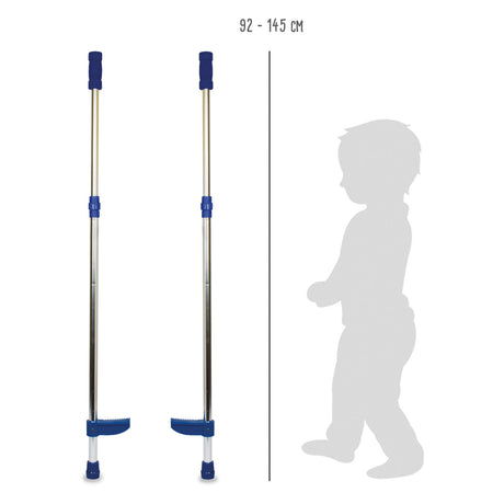 Pequeño de pie - Metal Stelten Azul ajustable, 145 cm