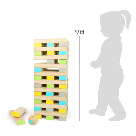 Small foot - juego de equilibrio con torre oscilante de madera xxl