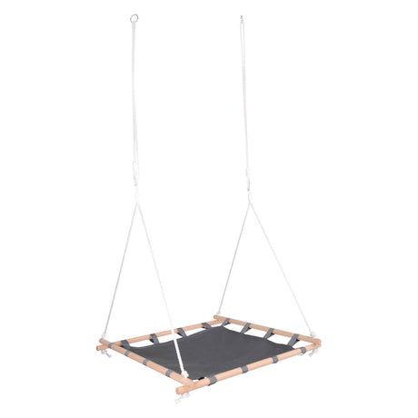 Pie pequeño - swing nido con marco de madera, 100x100 cm