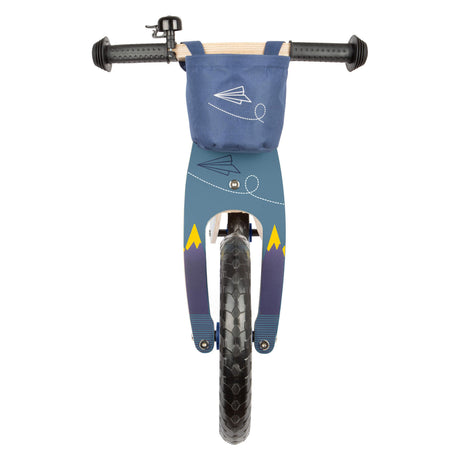 Small foot - bicicleta sin pedales de madera avión azul